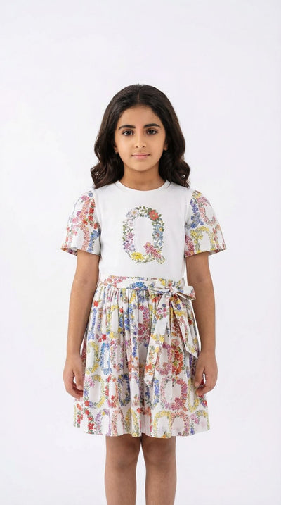 Floral Q Dress (25DG001)