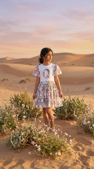 Floral Q Dress (25DG001)