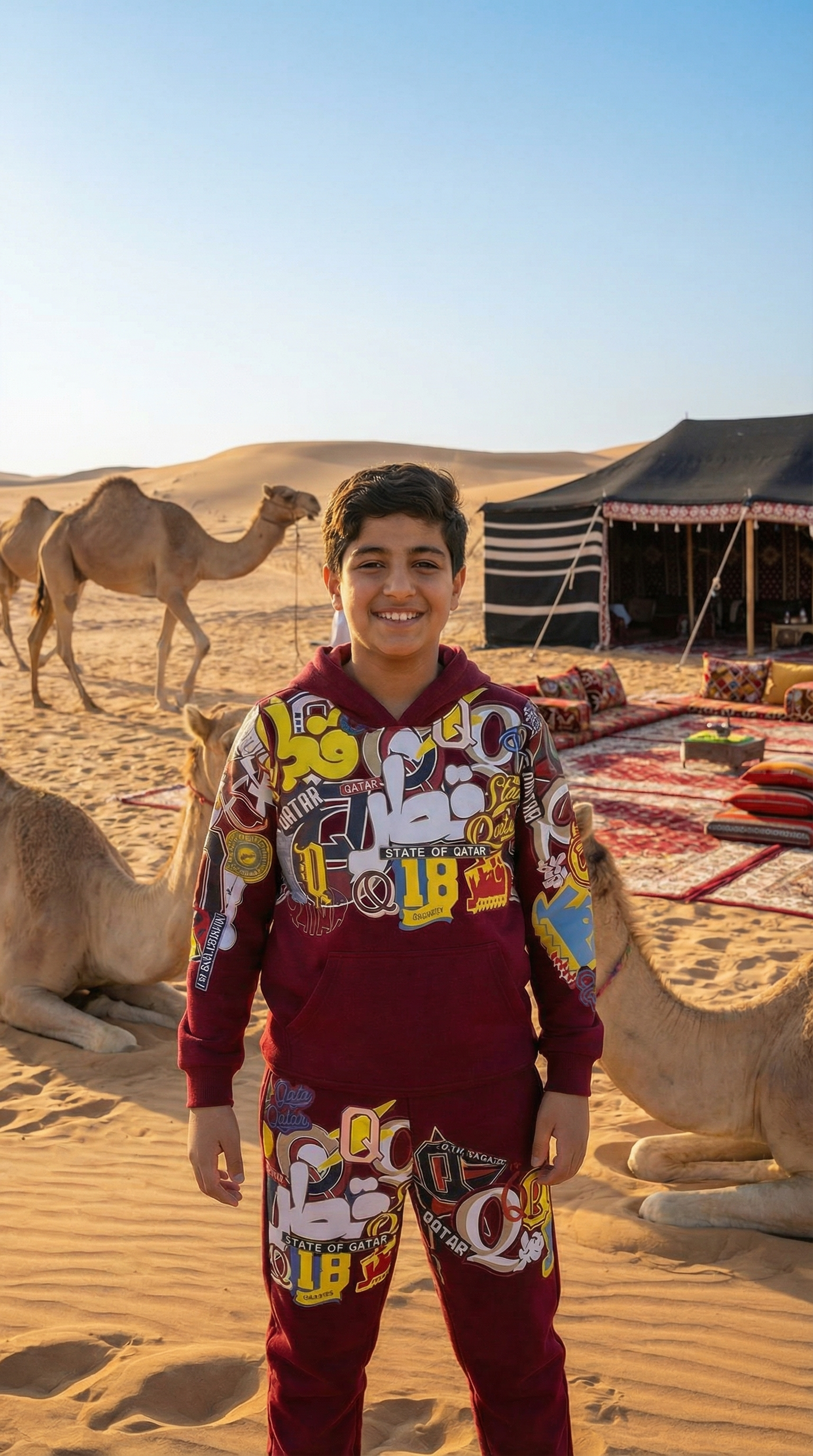 Qatar Typography Joggers (25KB008)