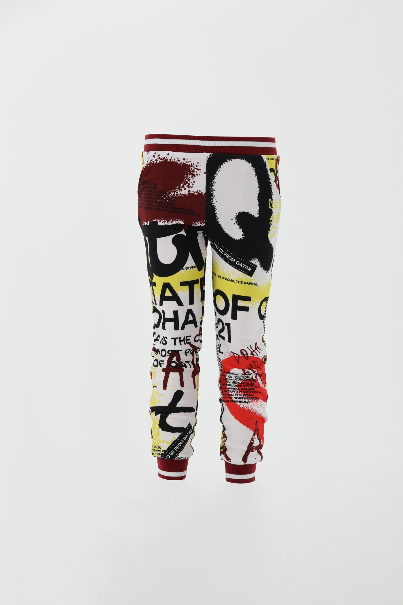 QTR graffiti print pants21KB-022