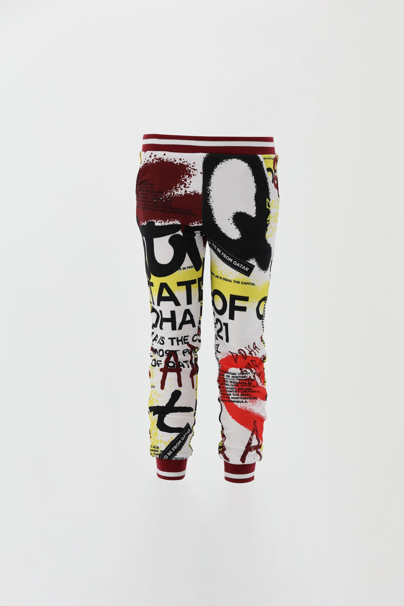 QTR graffiti print pants21KB-022