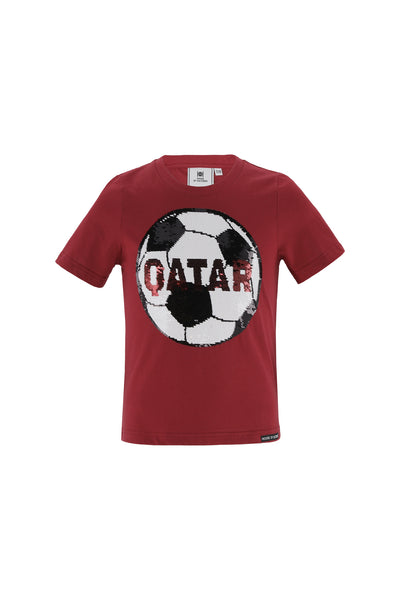 Football Reversible sequin T-shirt