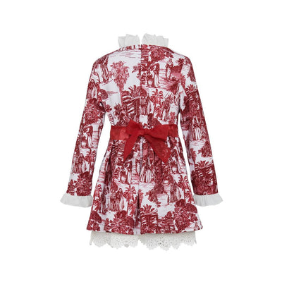 Arabian toile de jouy printed dress 20F-175