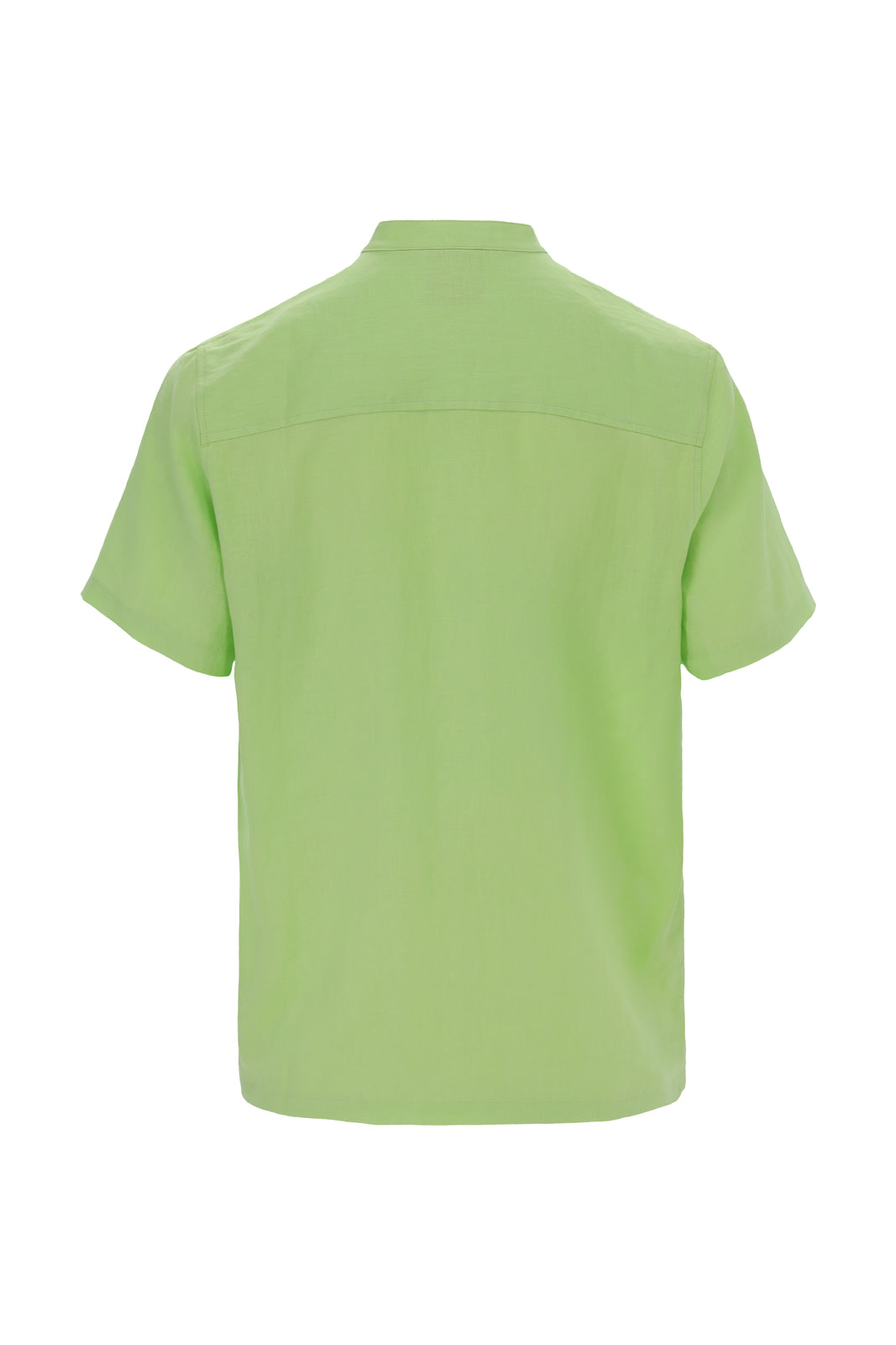 Men Linen Shirt neon lime